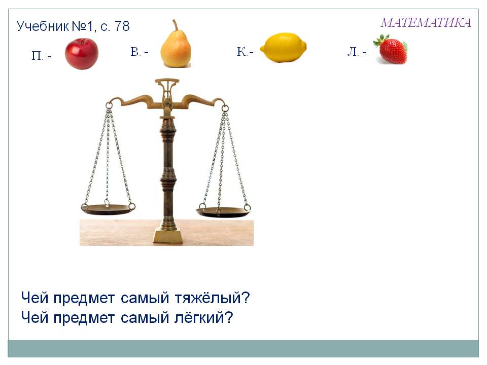 Чей предмет самый тяжёлый