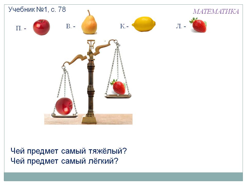 Чей предмет самый тяжёлый