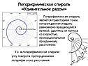 Логарифмическая спираль является траекторией точки