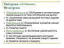 Тип урока: обобщение