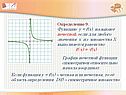 Функцию y = f(x), называют нечетной