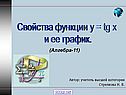 Функция тангенса