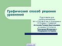 Графический способ решения уравнений