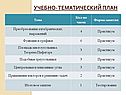 Учебно- тематический план