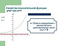 Свойства показательной функции