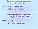 Рассмотрим решение неравенства