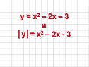 Y = x2 – 2x – 3 и