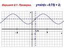 Y=sin(x - 0,75) + 2