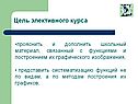 Цель элективного курса