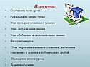 План урока