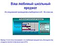 Ваш любимый школьный предмет