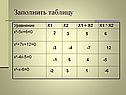 Заполнить таблицу