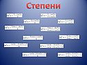 Степени
