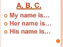 My name