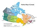 Political Map of Canada