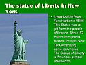 The statue of Liberty