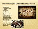 The Norman Conquest and Middle English