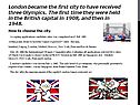 London became the first city to have received three Olympics