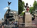 Statue on border the city of London