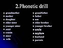 Phonetic drill