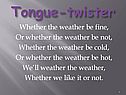 Tongue-twister