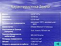 Характеристика Земли
