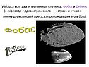У Марса есть два естественных спутника, Фобос и Деймос (в переводе с