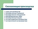 Составляющие производства
