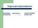 Сырье для производства