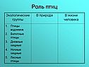 Роль птиц