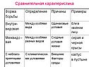 Сравнительная характеристика