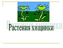 Растения хищники