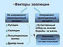 ? Факторы эволюции