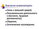 Значение анализаторов