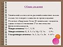 Химический состав клеток растений и животных
