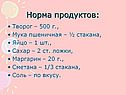 Норма продуктов: