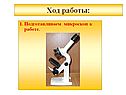 Ход работы