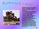Конный спорт
