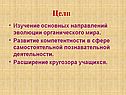 Изучение основных направлений эволюции