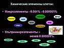 Химические элементы клетки