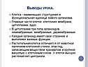 Выводы урока