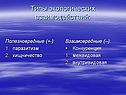 Типы экологических взаимодействий: