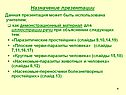 Назначение презентации