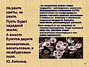 Не рвите цветы, не рвите