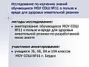 Исследование по изучению знаний обучающихся МОУ СОШ №11 о пользе и