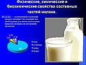 Свойства составных частей молока