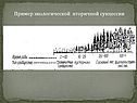 Пример экологической вторичной сукцессии