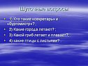 Шуточные вопросы