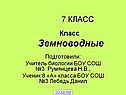 Класс Земноводные