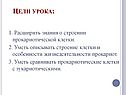 Знания о строении прокариотической клетки
